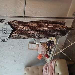 Vintage Cinema Etoile sexy animal print slip dress/nightie. Size M.